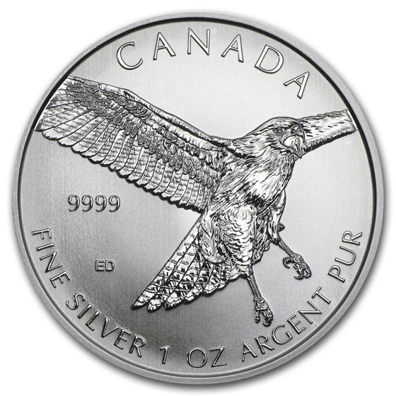 2015 RCM 1 oz Silver Birds of Prey Series Red-Tailed Hawk 2015 RCM 1 oz Silver Birds of Prey Series Red-Tailed Hawk